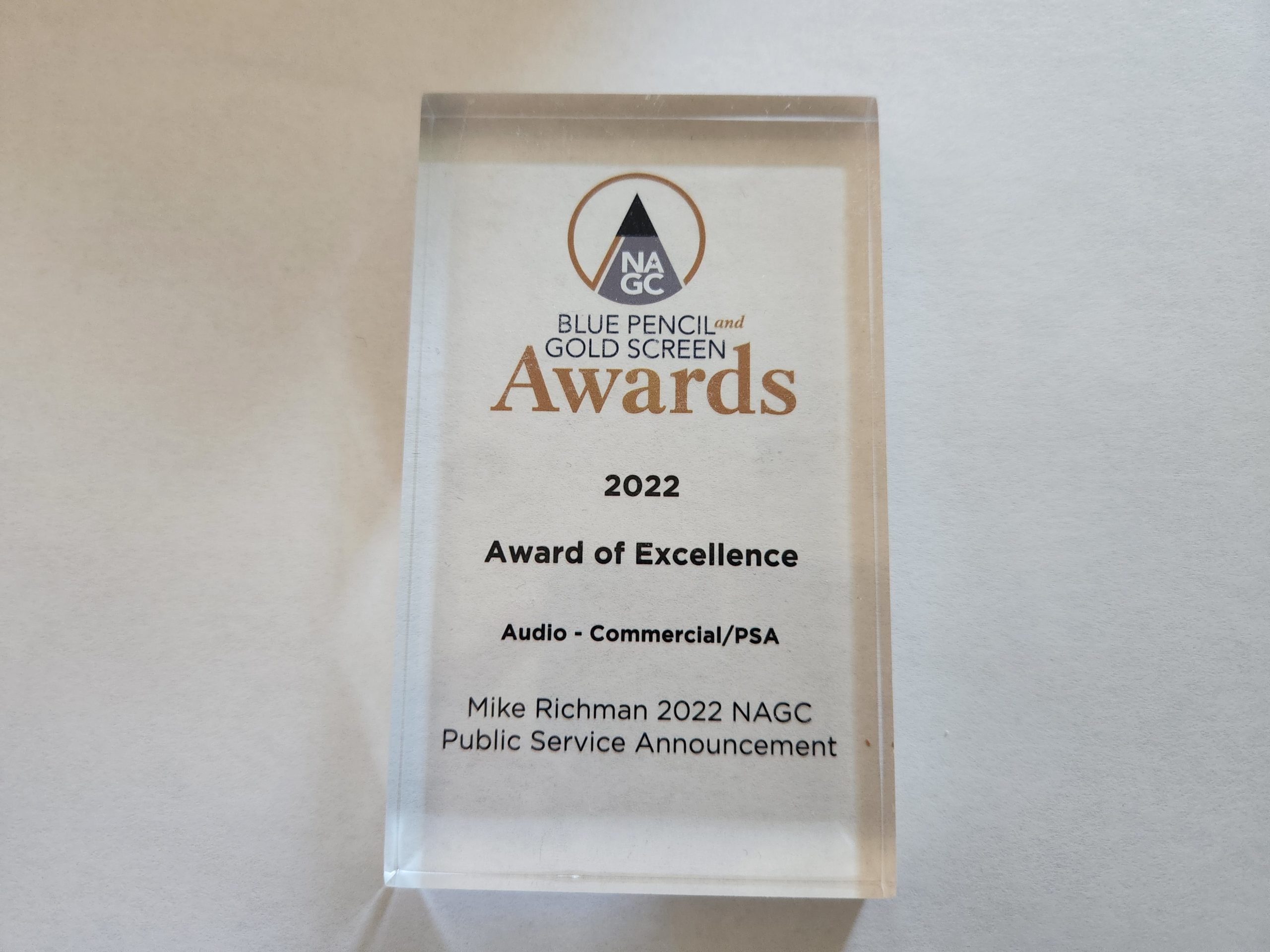 In 2022, Mike Richman received a National Association of Government Communications (NAGC) award for voicing a public service announcement (PSA) on VA’s Million Veteran Program, a national research program looking at how genes, lifestyle, military experiences and exposures affect health and wellness in Veterans.