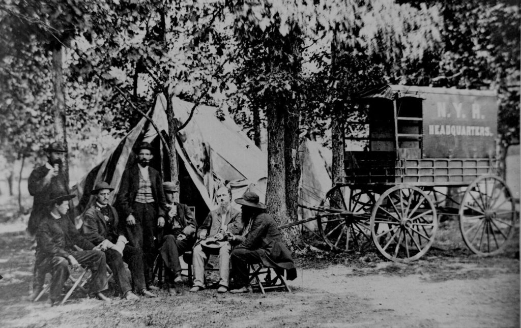 Civil War correspondents were on the front lines of reporting on the conflict from 1861 to 1865.