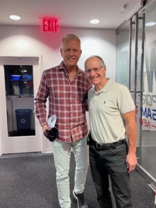 Mike Richman with NFL great Boomer Esiason, co-host of the top-rated radio show in New York City.